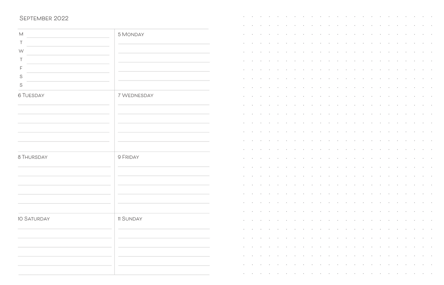 Taylor Planner with Custom Text